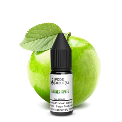 Pods Juice(s) Liquid - Grner Apfel 3mg