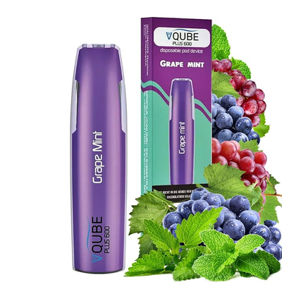 VQUBE - Plus 600 - Grape Mint 16mg