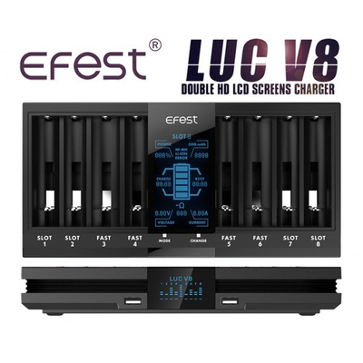 Efest LUC V8 Ladegert 8 Schchte 8x1A / 4x2A