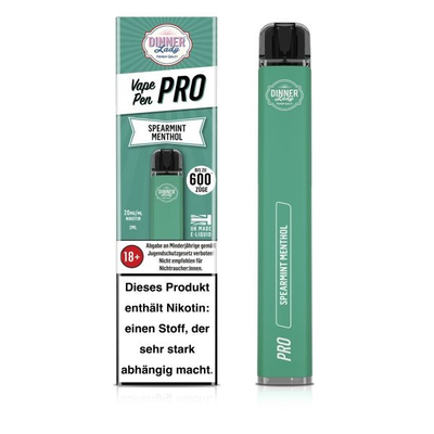 Dinner Lady Vape Pen Pro - Spearmint Menthol