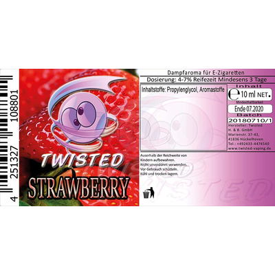 Twisted - Single Strawberry Aroma