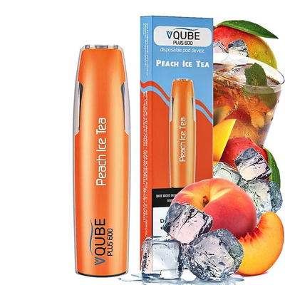 VQUBE - Plus 600 - Peach Ice Tea 16mg