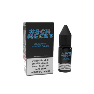 #Schmeckt NicSalt Liquid - Blaubeere Zitrone on Ice 10mg