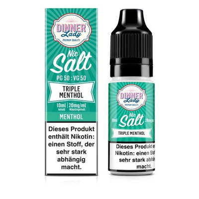 Dinner Lady NicSalt Liquid - Triple Menthol 20mg