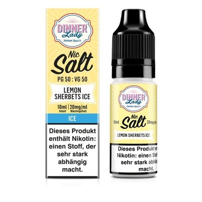 Dinner Lady NicSalt Liquid - Lemon Sherberts Ice 20mg