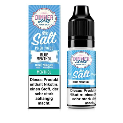 Dinner Lady NicSalt Liquid - Blue Menthol 20mg