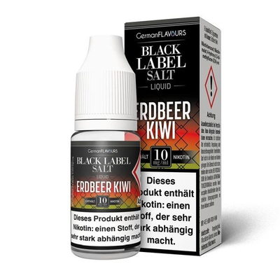 Black Label NicSalt Liquid - Erdbeer Kiwi 20mg