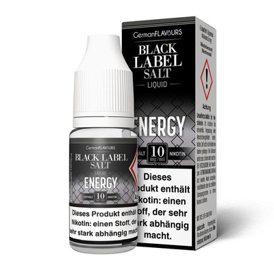 Black Label NicSalt Liquid - Energy 20mg