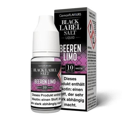 Black Label NicSalt Liquid - Beeren Limo 20mg