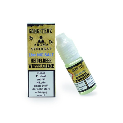 Gangsterz NicSalt Liquid - Heidelbeer Waffelcreme 18mg