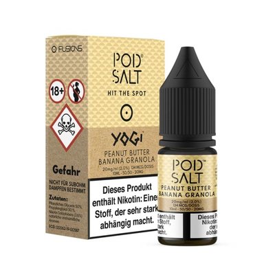 Pod Salt Fusion Liquid - Peanut Butter Banana Granola 20mg