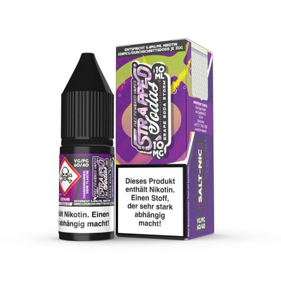 Strapped Soda NicSalt Liquid - Grape Soda Storm 10mg