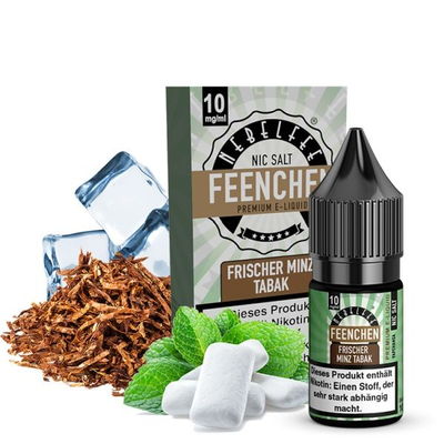 Nebelfee NicSalt Liquid - Frischer Minz Tabak Feenchen 10mg
