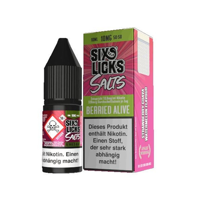 Six Licks NicSalt Liquid - Berried Alive