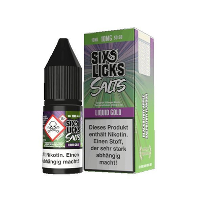 Six Licks NicSalt Liquid - Liquid Gold