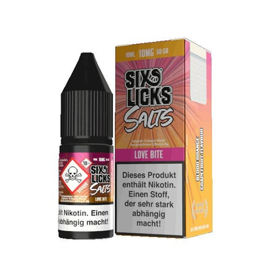 Six Licks NicSalt Liquid - Love Bite