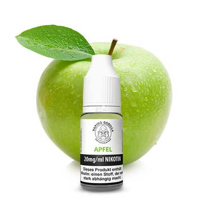 VAPING GORILLA NicSalt Liquid - Apfel 20mg