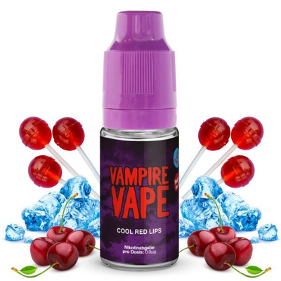 Vampire Vape Liquid - Cool Red Lips 0mg