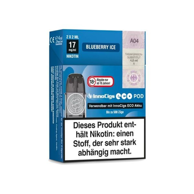 Innocigs - Eco Pods 17mg/ml (2er Pack) Blueberry Ice