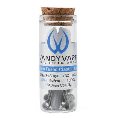 Vandy Vape - Prebuilt Ni80 Triple Fused Clapton Coil 27ga*3/38ga (10 Stck)