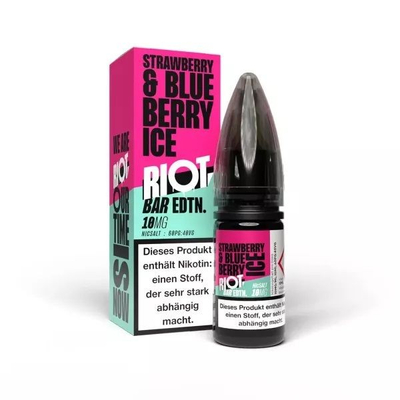 Riot Squad Bar EDTN NicSalt Liquid - Strawberry Blueberry Ice 10mg