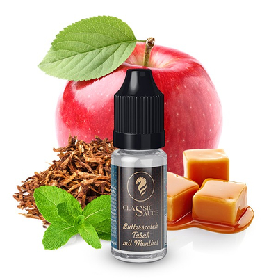 Classic Sauce NicSalt Liquid - Butterscotch Tabak mit Menthol