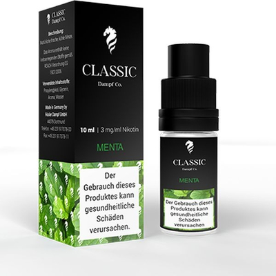 Classic Dampf Liquid - Menta 3mg