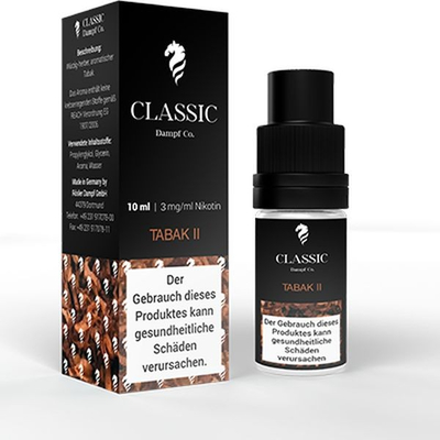 Classic Dampf Liquid - Tabak No2