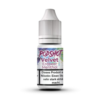 Podshot NicSalt Liquid - Velvet Erdbeer Menthol 20mg