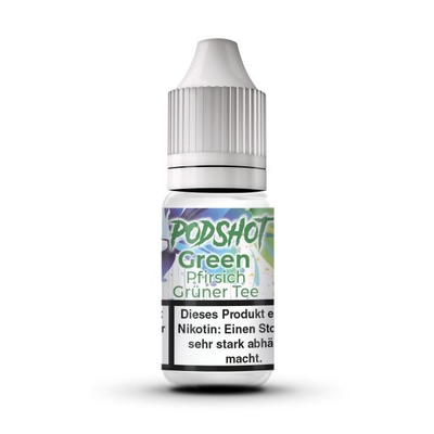 Podshot NicSalt Liquid - Green Pfirsich Grner Tee 10mg