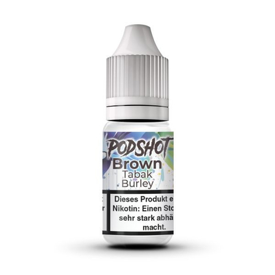 Podshot NicSalt Liquid - Brown Tabak Burley