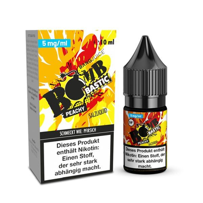 Bang Juice NicSalt Liquid - Bomb Bastic Peachy