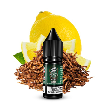 Just Juice NicSalt Liquid - Tobacco Club Lemon