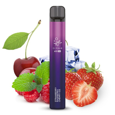 ELFBAR 600 V2 CP - Strawberry Raspberry Cherry Ice 20mg